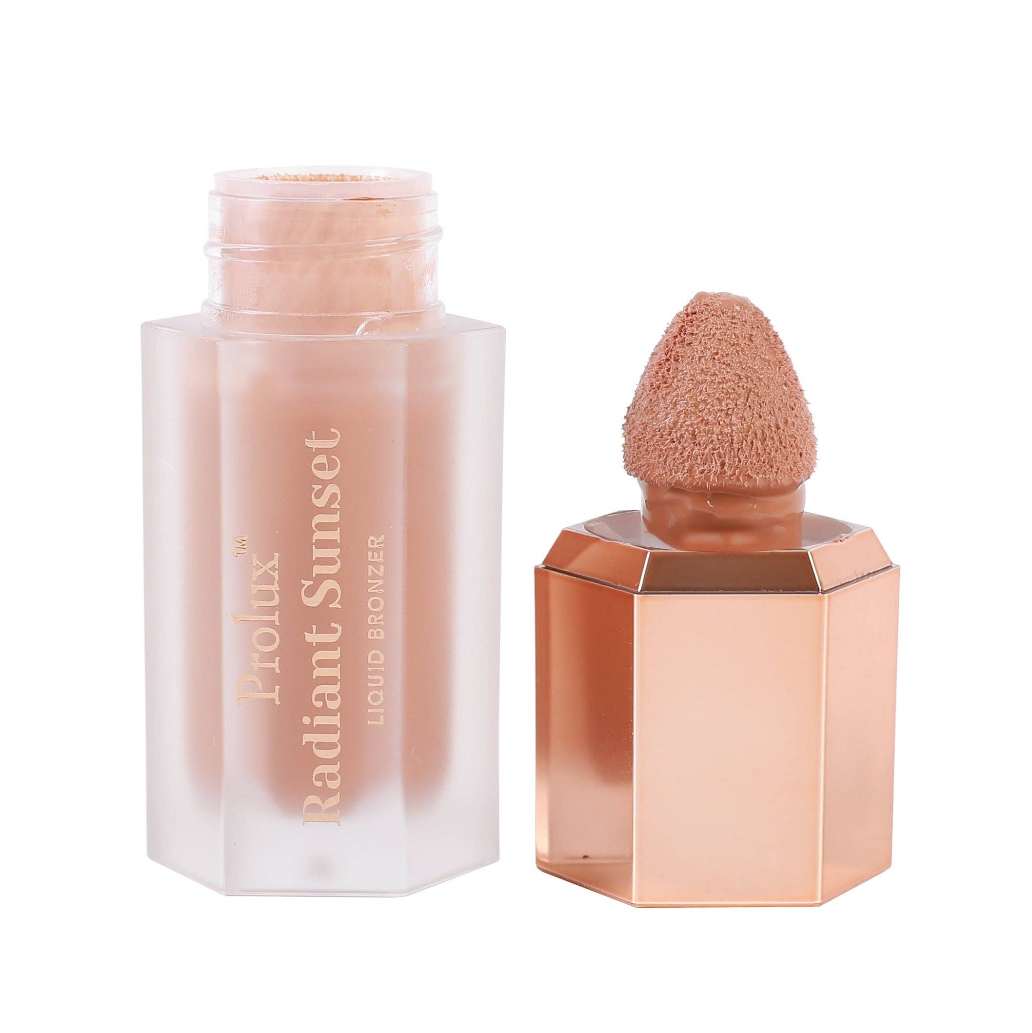 Strandschönheit + Honigpop + Karamelltraum + sonnengeküsster Glanz Radiant Sunset Flüssiger Bronzer für strahlenden Teint für den Großhandel auf Faire8