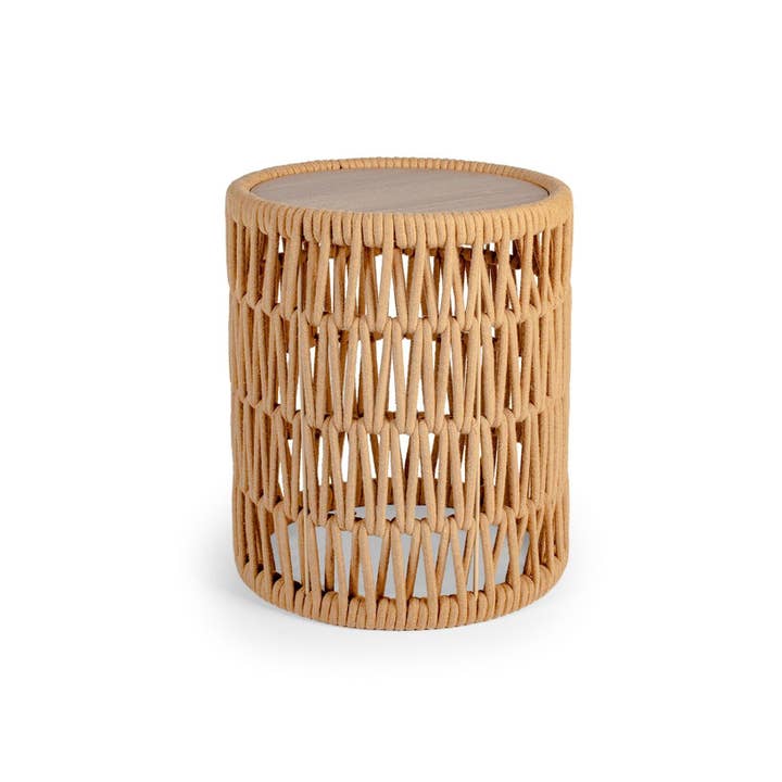 Tavolino Tondo Naturale Ø 34X41H cm per la vendita all'ingrosso da parte di H&H