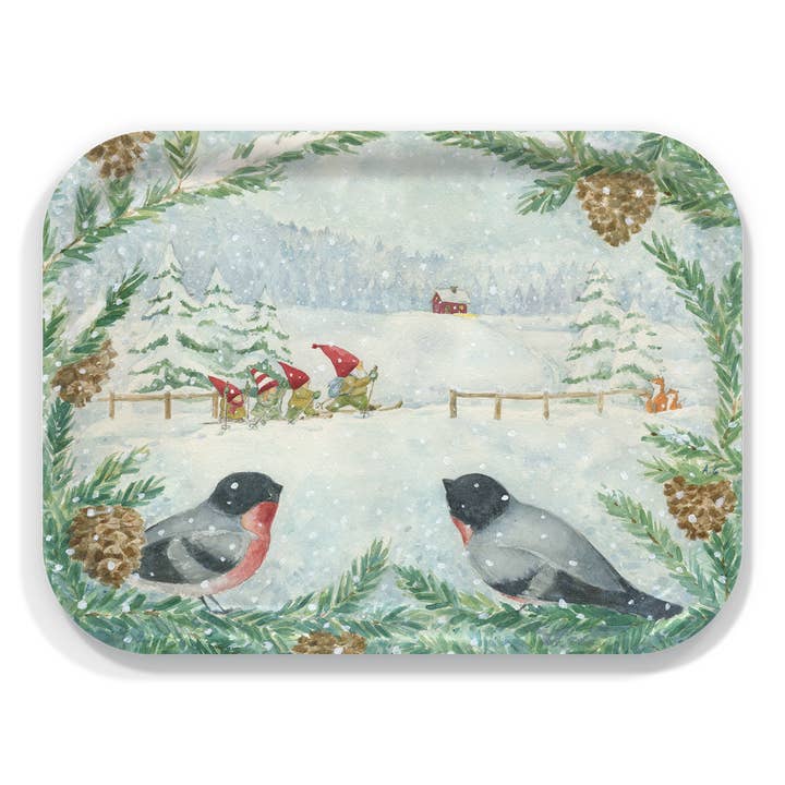 Trays4Us - Wholesale Serving Tray - Gnomes Christmas Serving Tray By Anette Grostad