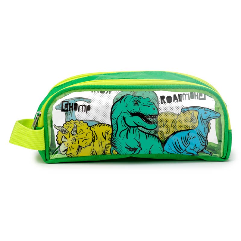 Puckator Ltd – wholesale Pencil case/pouch – Dinosauria Clear Window Pencil Case2