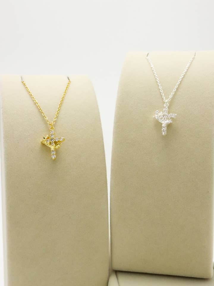 You're Enough® Cross with Crown Necklace for wholesale by You're Enough®