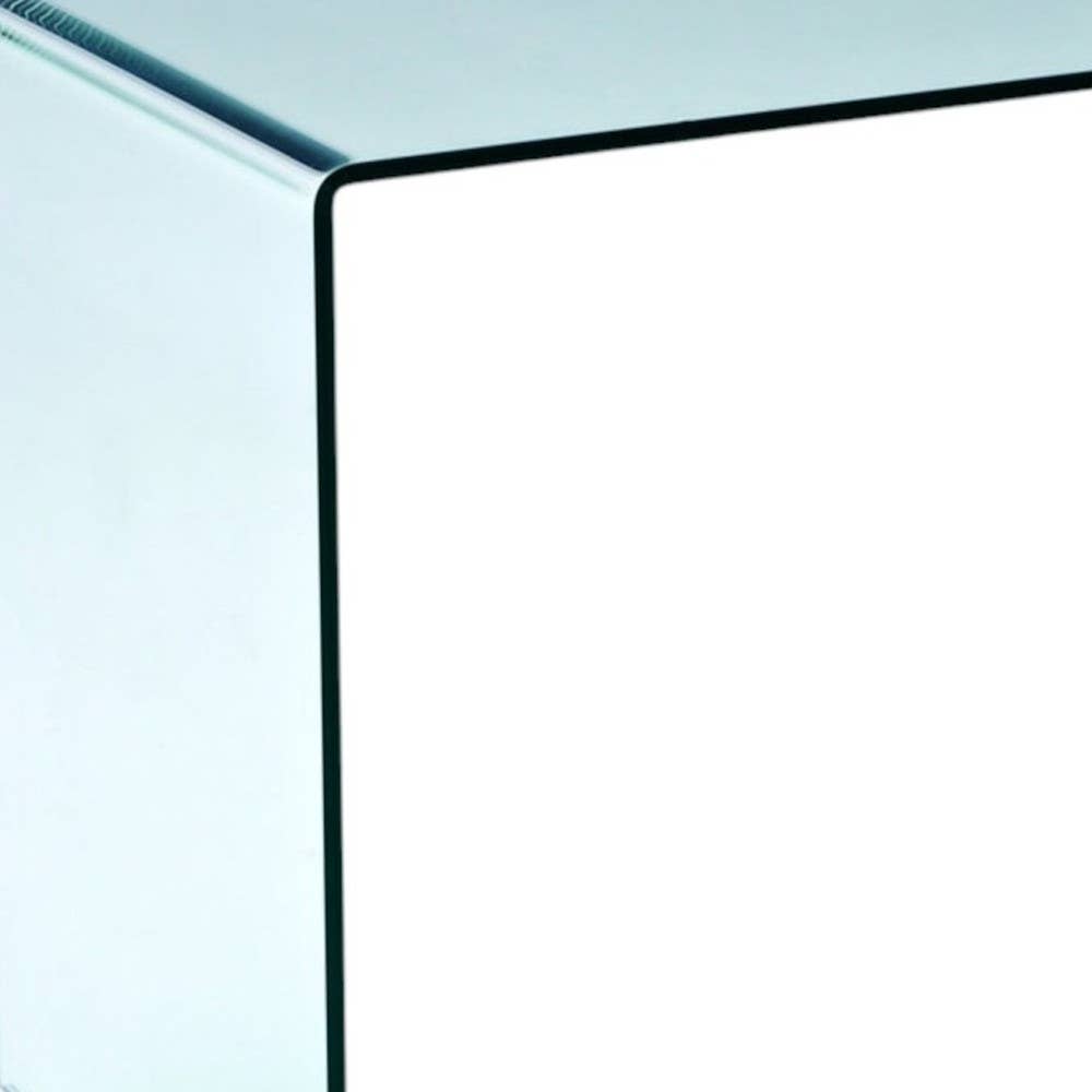 HomeRoots – wholesale Desk drawer – 43" Clear Glass Computer Desk3