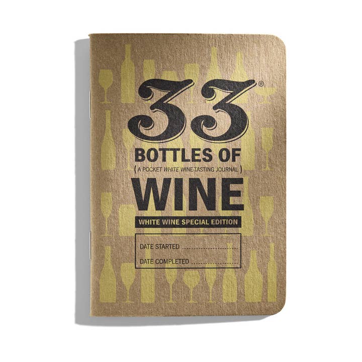 33 Books Co. - Wholesale Notebook - White Wine Journals | Fathers Day | Books