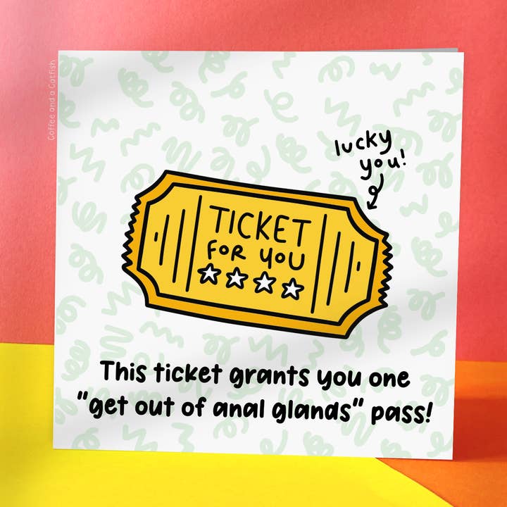 Coffee and a Catfish – wholesale Birthday card – AG Pass | Funny Veterinary Cards0