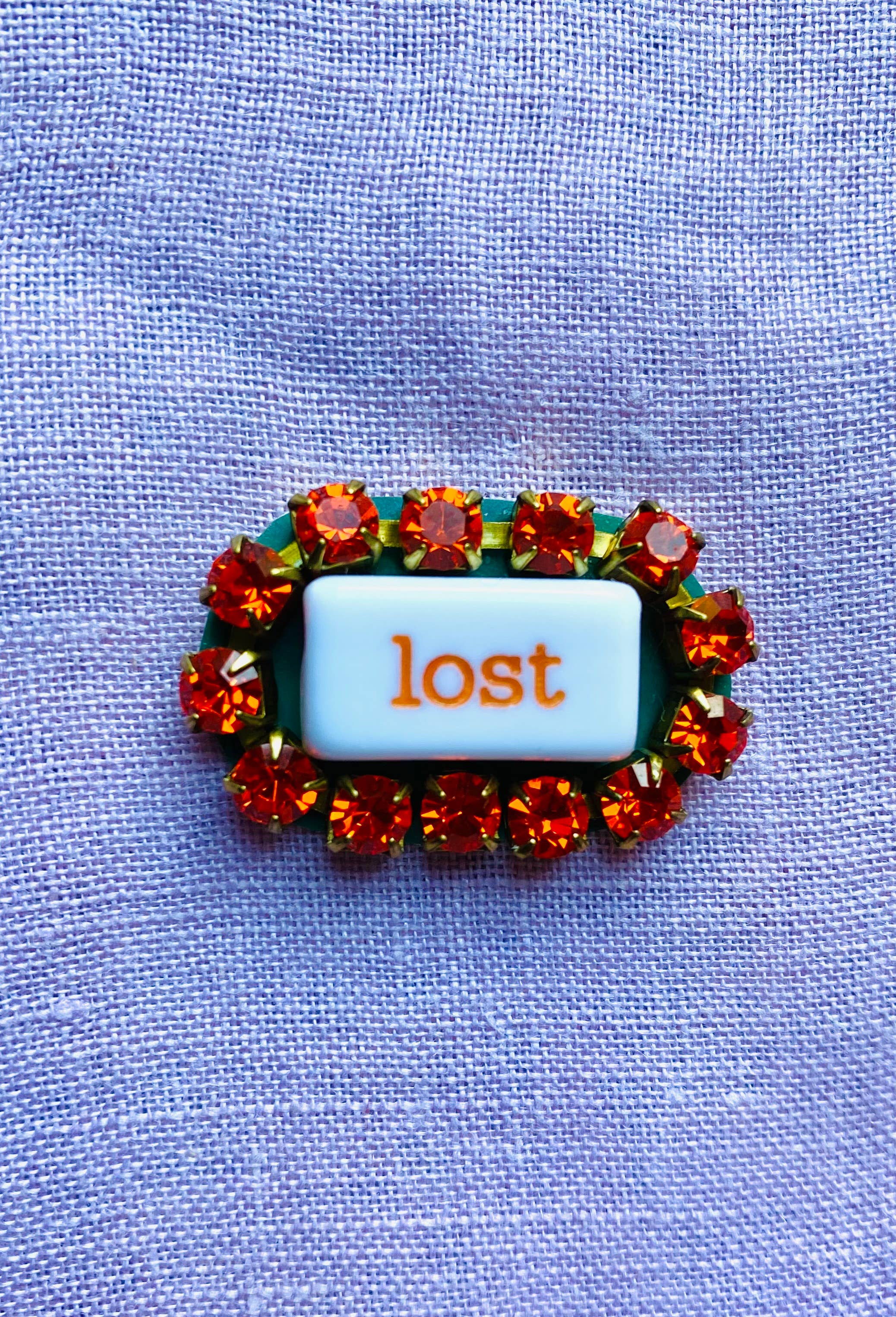 Tezeè - Venta al por mayor Broches - Alfiler con palabra y brillantes "WORD"9