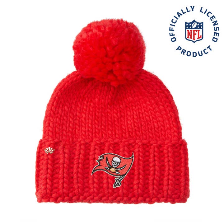 Lele Sadoughi - Wholesale Beanie - Women's - RED BUCCANEERS LELE X NFL LOGO BEANIE