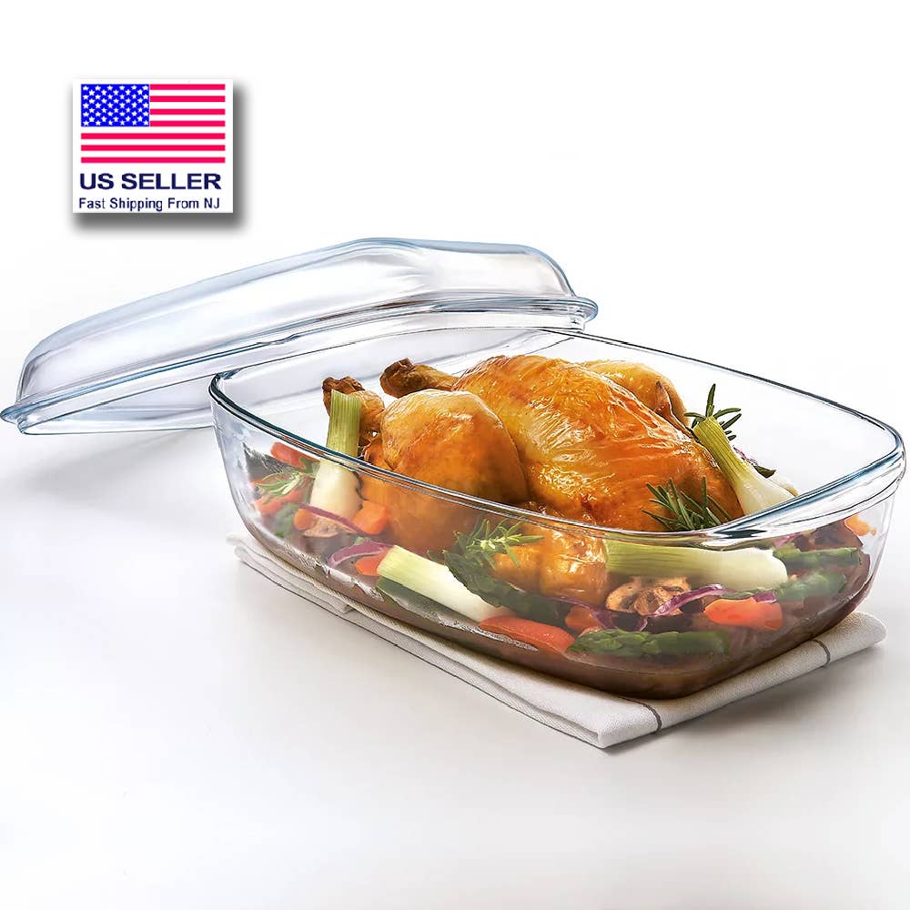 Hakan - Wholesale Baking Dish - Glass Casserole Dish with Lid, Baking Dish for Oven, 67 oz4