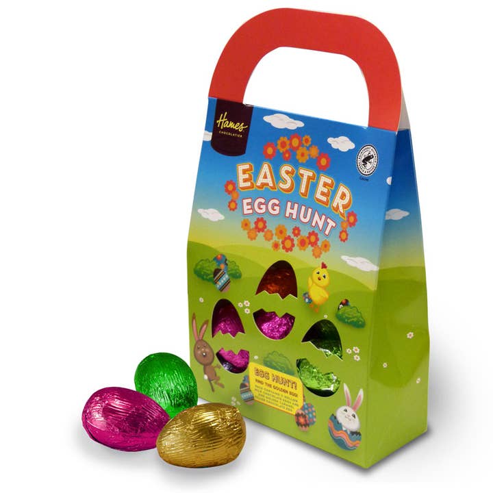 UK ONLY. Easter- Milk Chocolate Easter Egg Hunt Pack for wholesale by Hames Chocolates