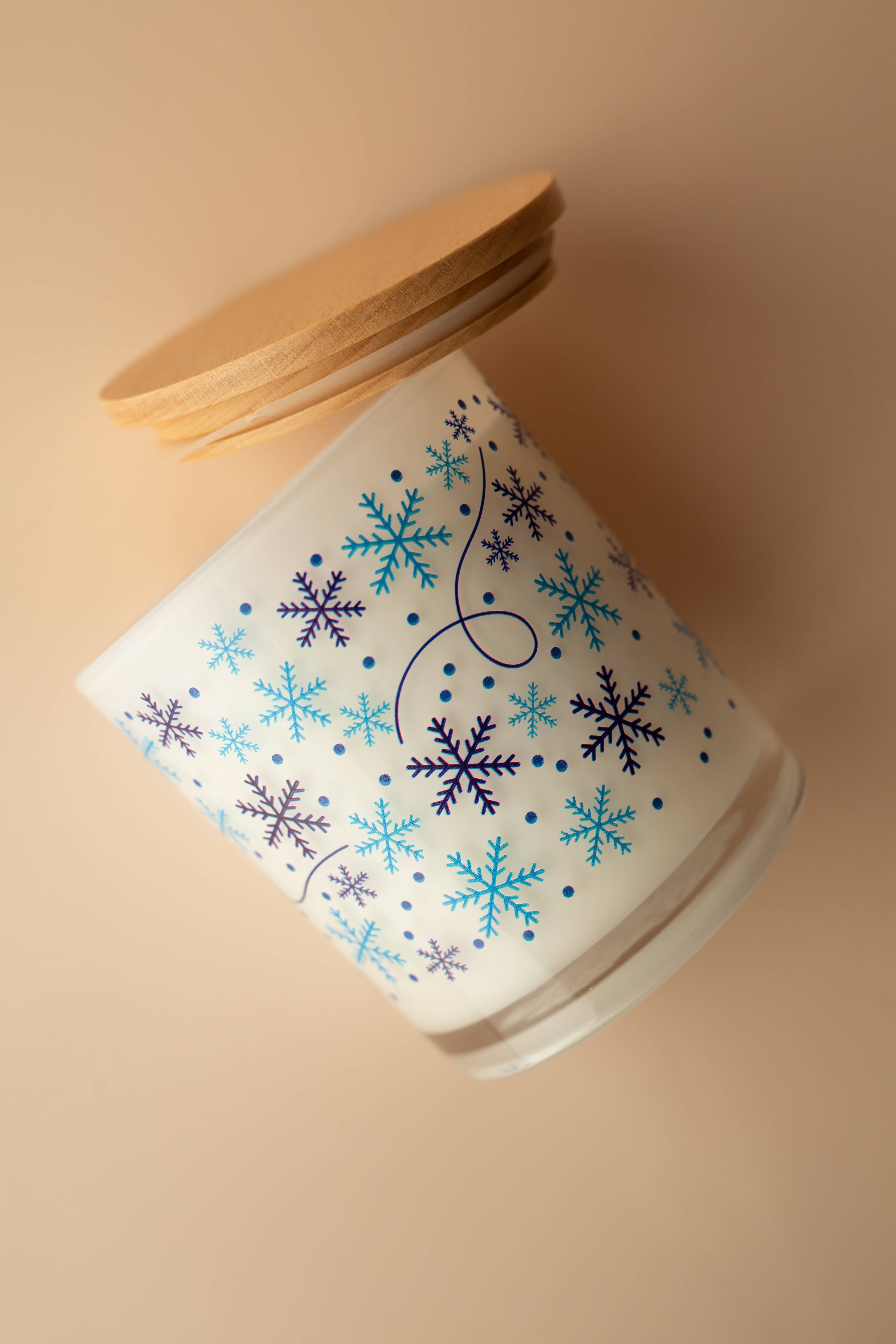 Unplug Soy Candles - Wholesale Jar/Filled Candle - Snow Flurry Holiday Winter Soy Candle3