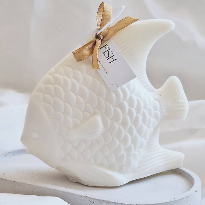 XXL decorative soy candle sweet orange fish and sage for wholesale by Your Nice Things - Candles -