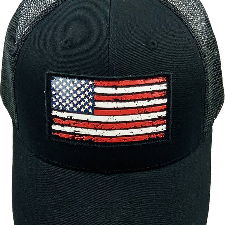 KBETHOS - Wholesale Trucker Hat - Men's - FLAG UV PRINT PATCH MESH BACK BALLCAP23