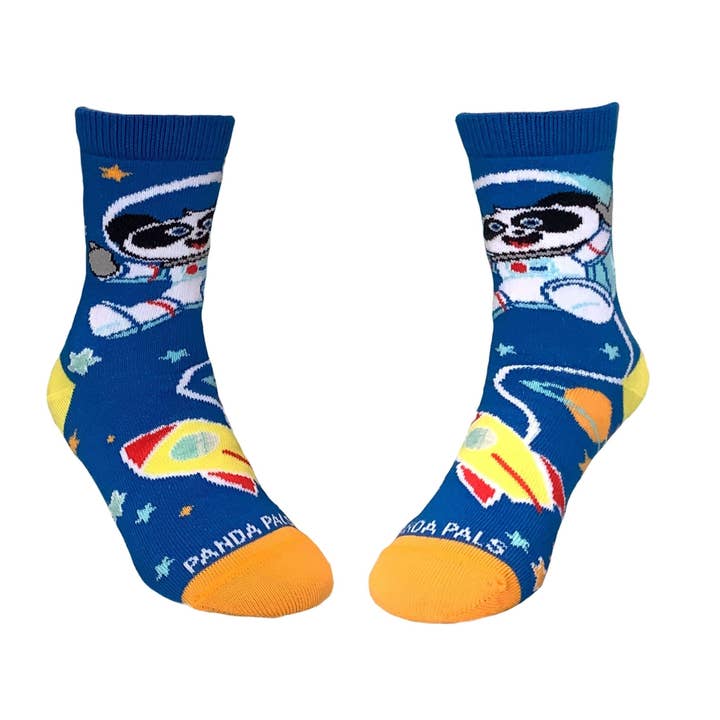 Astronaut Panda in Space Socks from the Sock Panda (Ages 3-7 for wholesale by Sock Panda