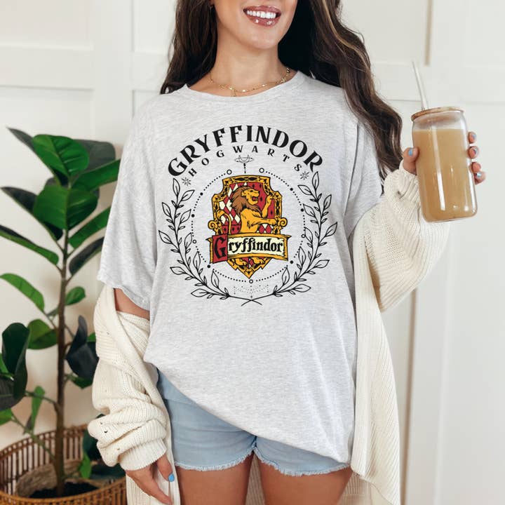 Gryffindor Hogwarts House Harry Potter HP Wizard Magic Short or Long Sleeve T-Shirt for wholesale by Simply J4 Boutique