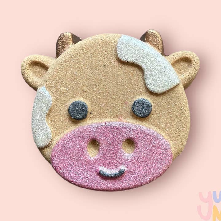 Bath Fizz - Cute Brown Cow - 130 g for wholesale by Yummy Bubbles