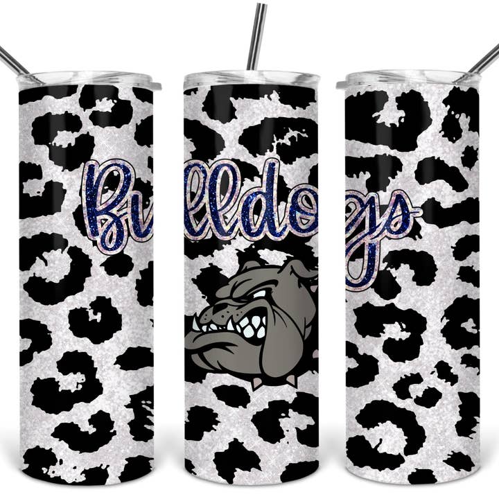 Bulldogs Leopard Tumbler for engroshandel hos Hello Sunshine Boutique