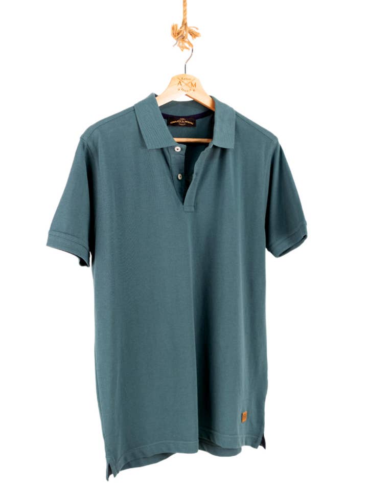 Cotton Pique Polo - Green for wholesale on Faire0