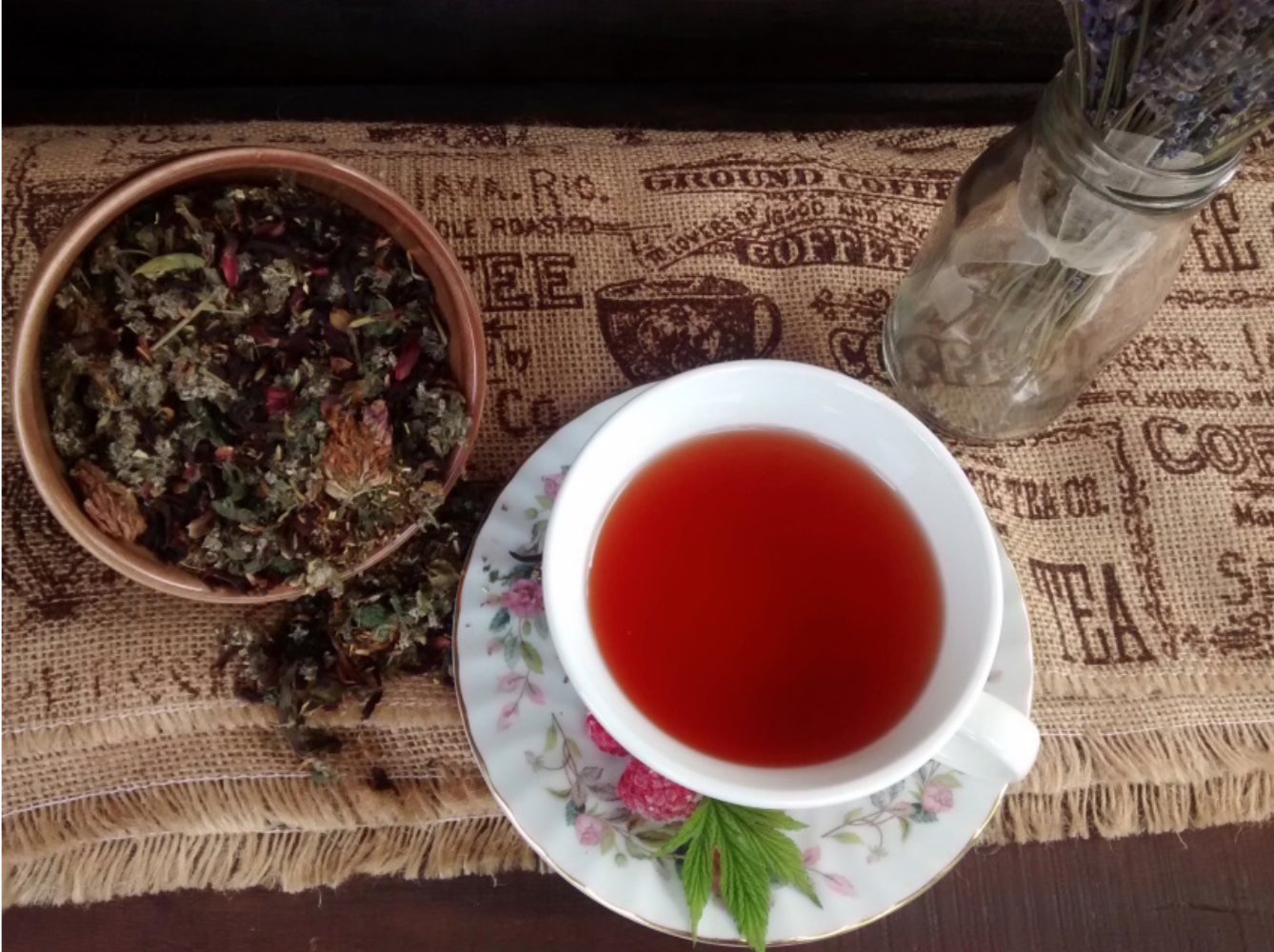 Farmhouse Teas - Wholesale Loose Tea - Farmer's Wife Raspberry Herbal Tea6