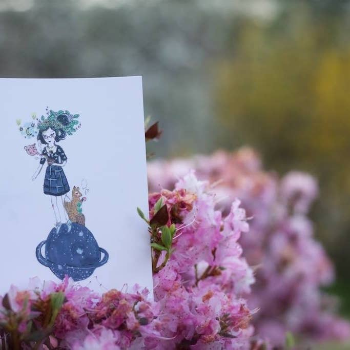 Planet kort for engroshandel hos By Lady Fox