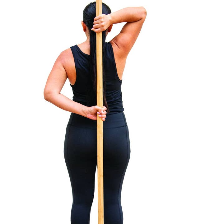 MobileVision - Wholesale Fitness Equipment - Bamboo Stick for Walking, Balance, Strength Training & Stretching10