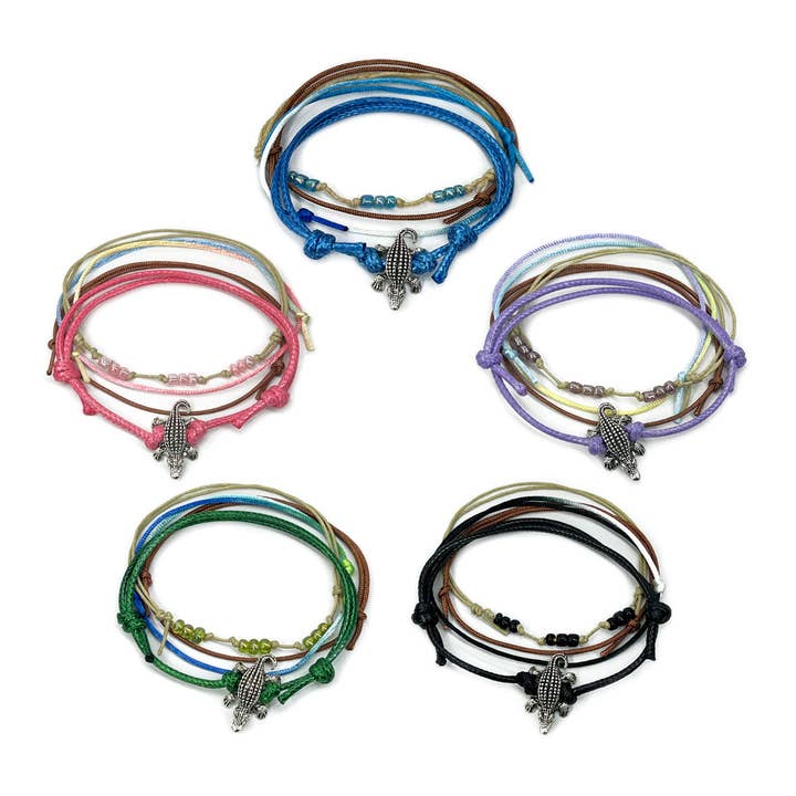 Pack de Bracelets Perles Gator | Bracelets Charme Perles Alligator pour la vente par O Yeah Gifts