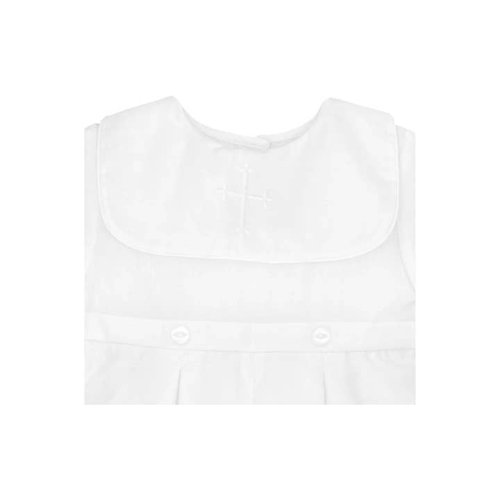 Petit Ami & Zubels - Wholesale Jumpsuit - Baby - Embroidered Cross Christening Romper