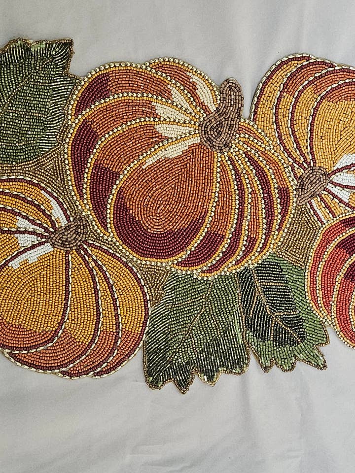 Pumpkin Design Table Runner for wholesale by Krafthood London