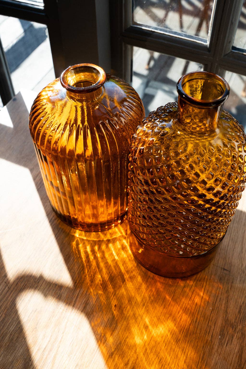 Jarapa – Großhandel Vasen – Recycelte Glas-Diamant-Flaschenvase 28 cm9