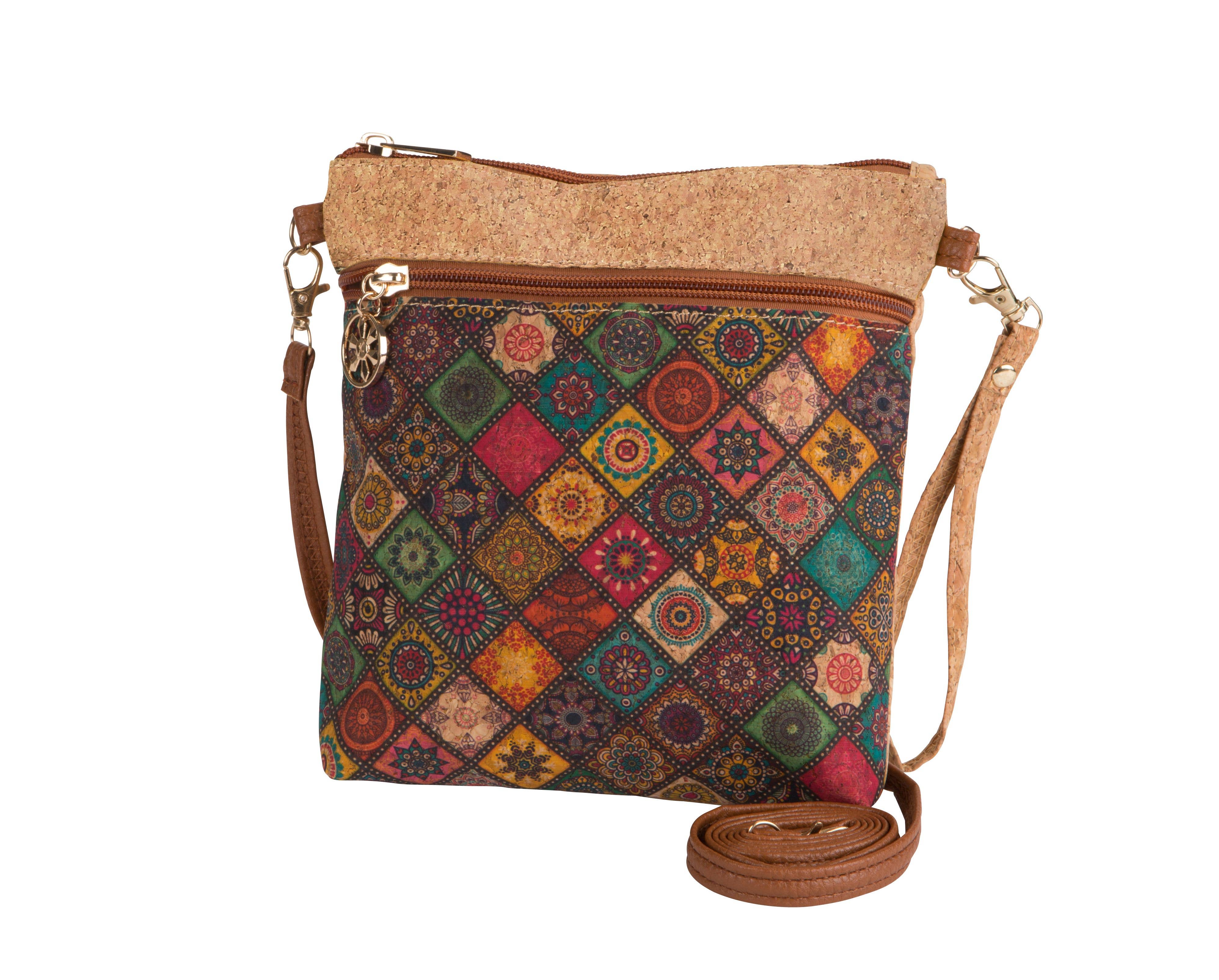 Kaleidoscope Accessories - Vente Sac à bandoulière – femme - Sac Vertical en Liège à Bandoulière, 6 Assortis5