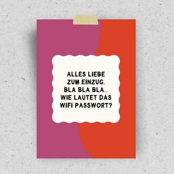 hellopinlin - Wholesale Postcard - Postcard "Moving In" | Recycled Paper0