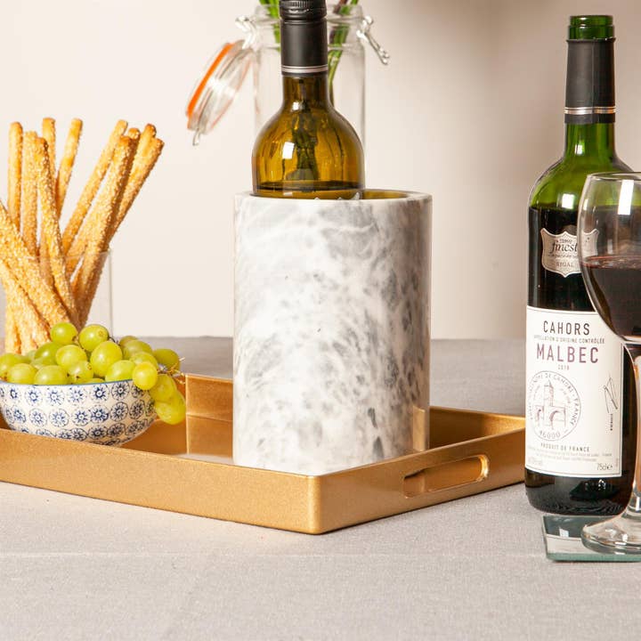 Rinkit Ltd - Wholesale Serving Tray - Argon Tableware Rectangle Serving Tray -34.5cm - Gold3