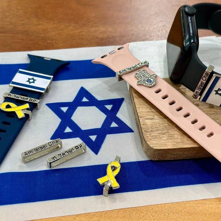 Koch La Ni Jewelry – wholesale Individual charm/pendant – Yellow Ribbon Charm Watch Band – #BringThemHomeNow8
