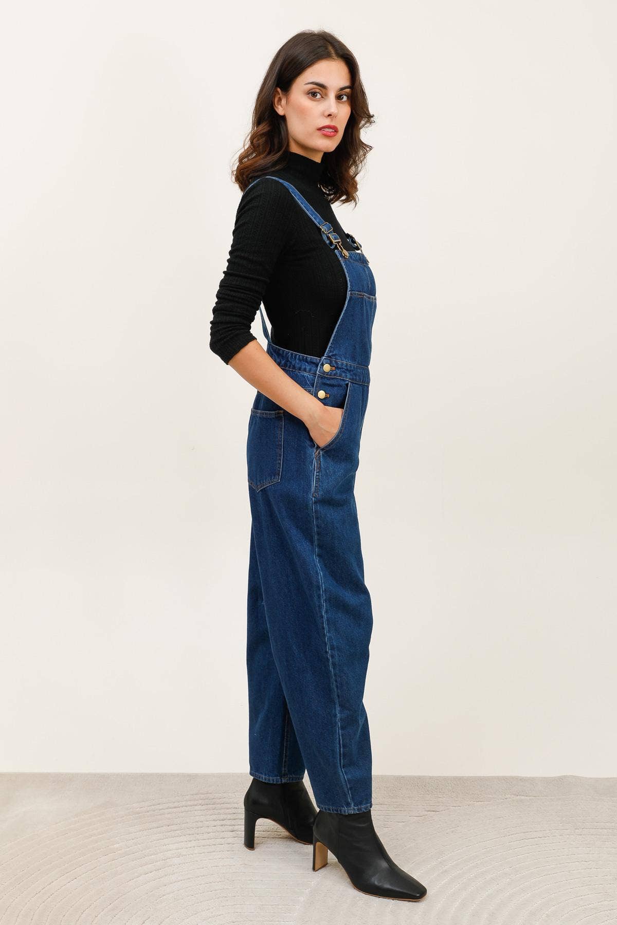 Bleu 5901 SALOPETTE FORME BARREL en vente sur Faire3