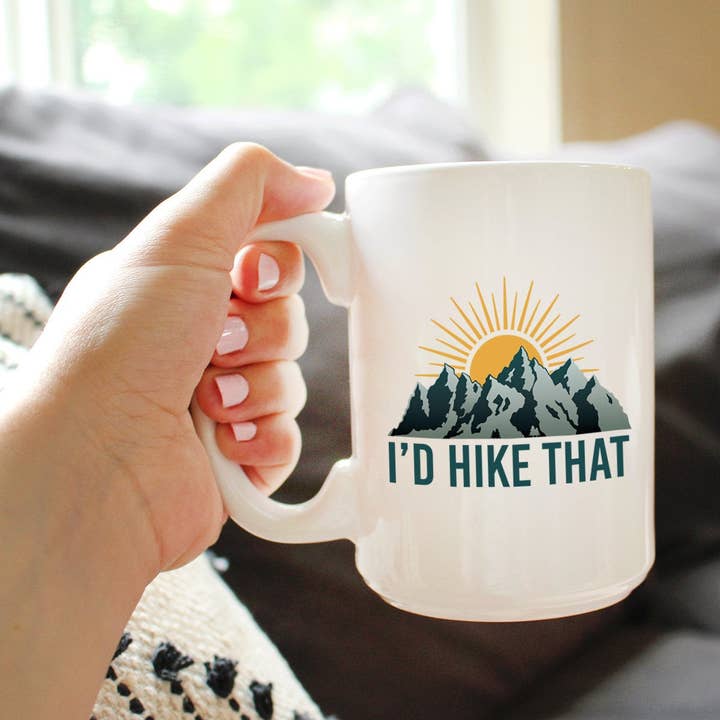 bevvee - Wholesale Coffee Mug - I'd Hike That Coffee Mug - Hiking Gifts and Decor