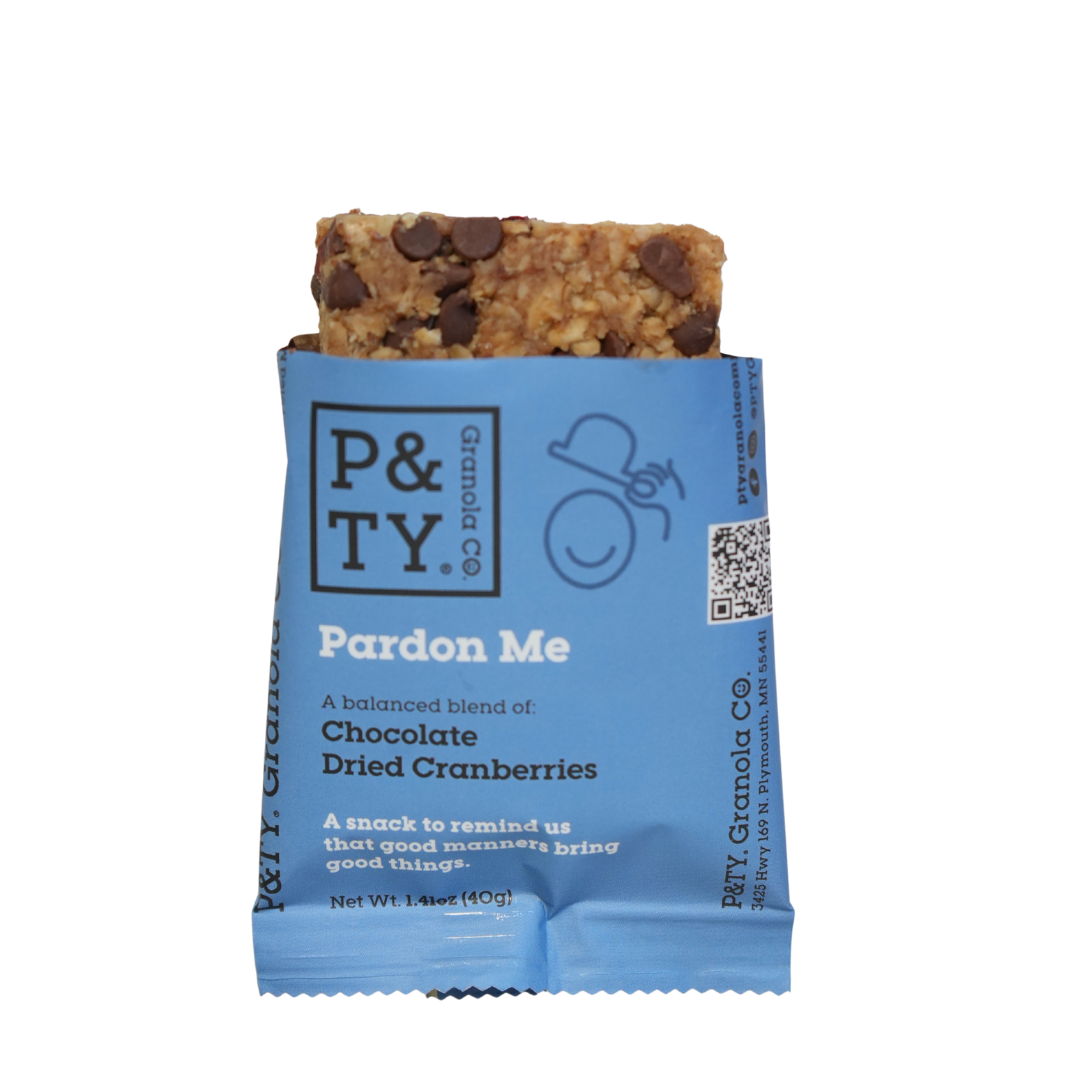 P&TY Granola Co. - Wholesale Snack Bar - Pardon Me Granola Bar: Chocolate, Dried Cranberries1