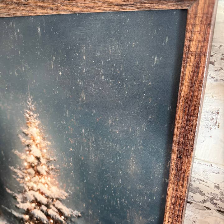 WillowBee Signs & Designs - Wholesale Sign - Moody Vintage Lit Up Christmas Tree3