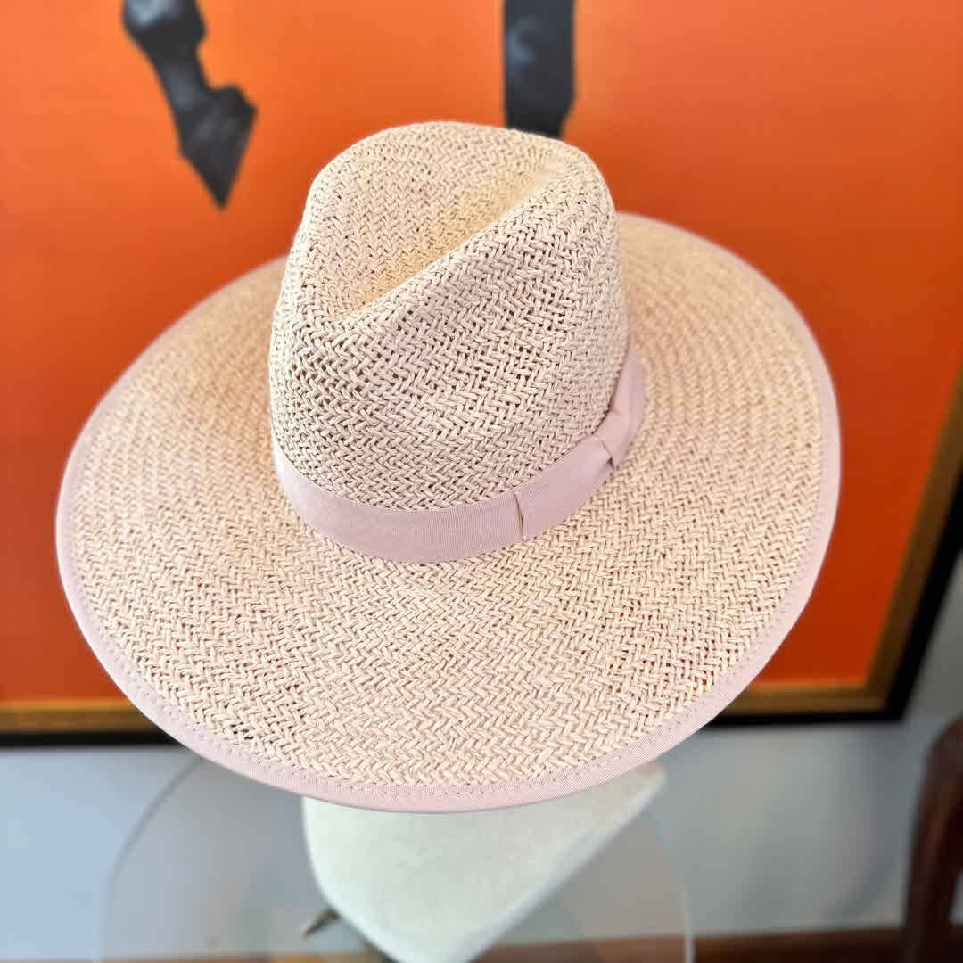 Bella Betty - Wholesale Straw Hat - Women's - Handwoven toyo straw panama hat with matching grosgrain bow 3