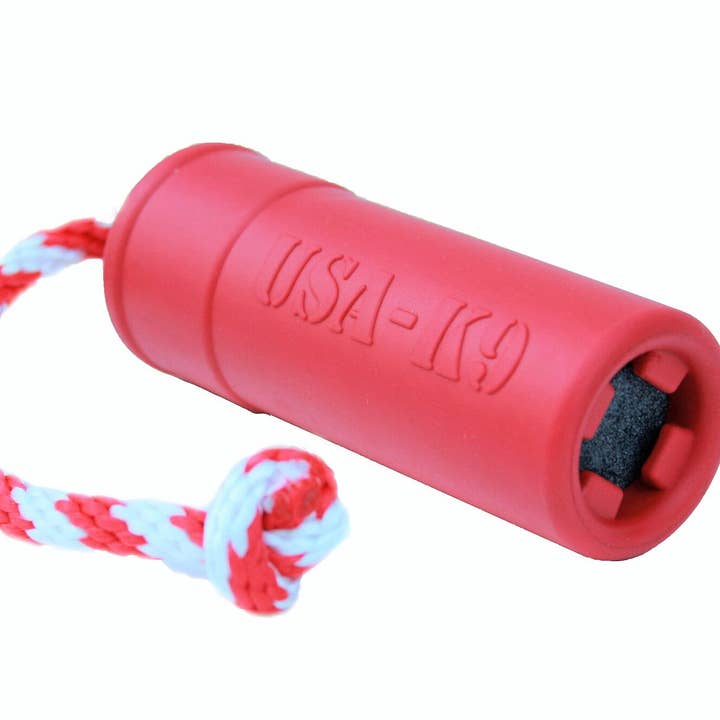 SodaPup Dog Toys - Wholesale Pet Chew Toy - Dog - USA-K9 Firecracker Training Dummy - Floating Toy Large -Red1