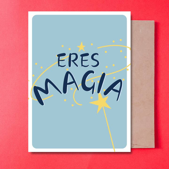 Eres magia Card with envelope for wholesale by Gaec Studio
