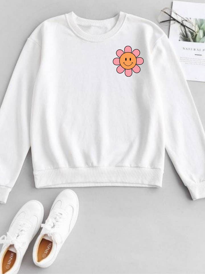 Moletom retrô Flower Power por atacado de Soulmates & Company