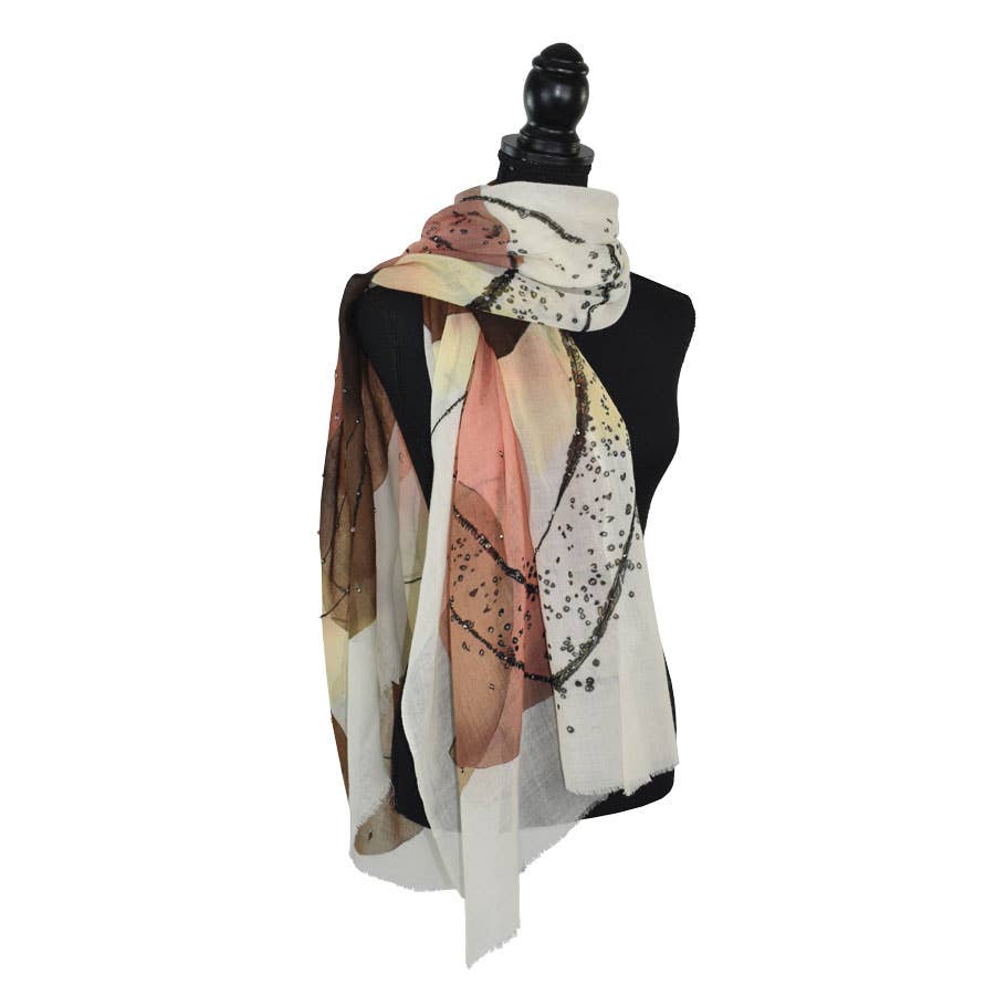 Dupatta Designs – Engroshandel Tørklæde - Dame – Hendricks broderet tørklæde9