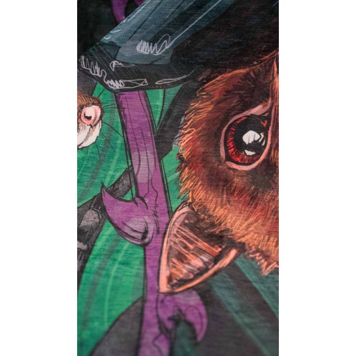 Eagle Rock Werkshop® - Wholesale Tapestry/Textile - Spooky Season - Fruit Bat - Chenille Tapestry with Tassels2