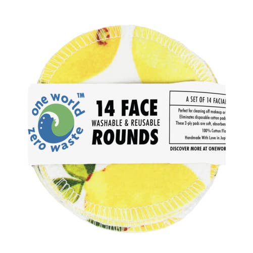 Ansiktsrundor- Citron för wholesale av One World Zero Waste