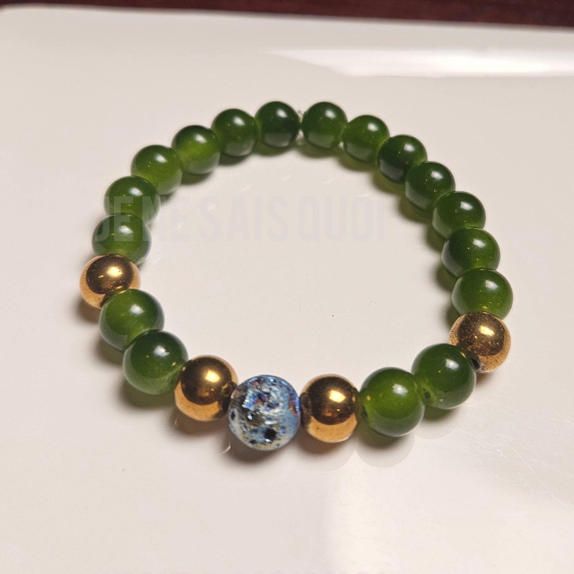 Je Ne Sais Quoi - Wholesale Beaded Bracelet - Luminous Grace- Limited Edition- Leaf Lava1