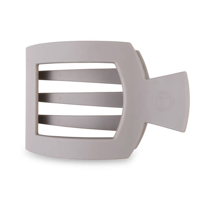 Square Flat Hair Clip | Small | Silver Flames for wholesale by TELETIES