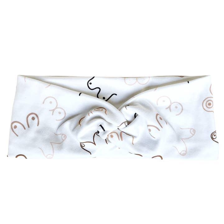 Bewbs BCA Ribbon Twisted - Workout Headband for wholesale by Michigan Threads Headbands