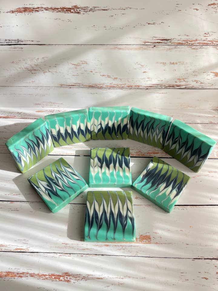 Cactus & Aloe Vera Swirls for wholesale by Sabun by The Bay