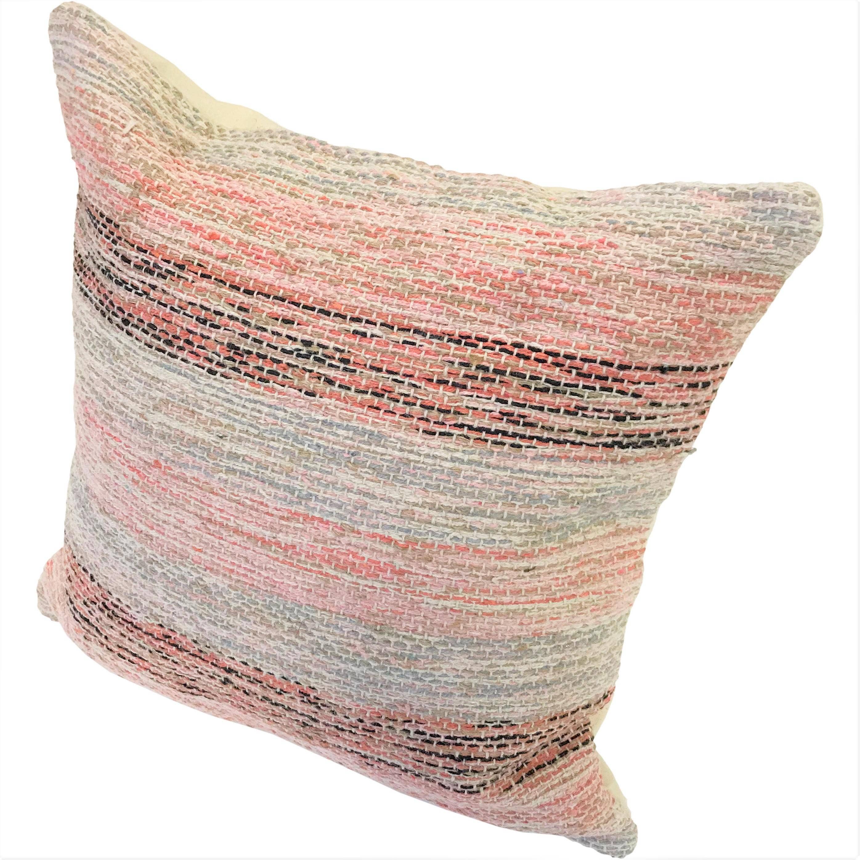 Forpost Trade Inc - Wholesale Throw Pillow Cover - 18" x 18" Dusty Pink Woven Cushion Rug Cover1