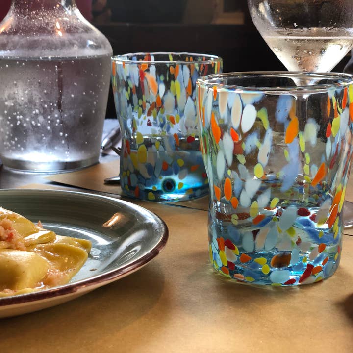 Mazzega Art & Design - Wholesale Drinking Glass/Cup - Glass Tumblers "The Colors of Murano". TUMBLER-CLASSIC13