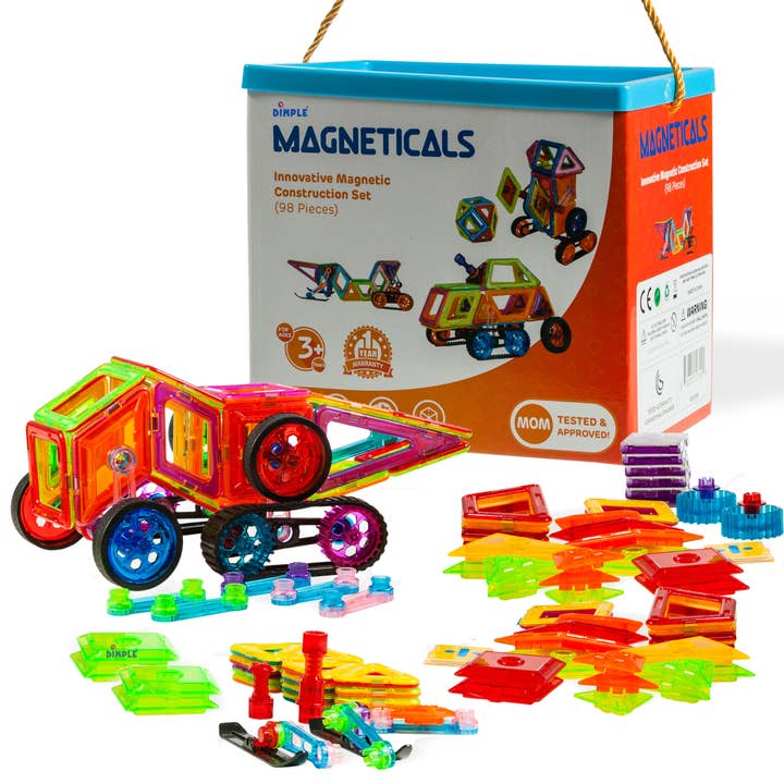 Dimple Magneticals Ímã Brinquedos Tile Set (98-Pcs Set) Pilha por atacado de Dimple