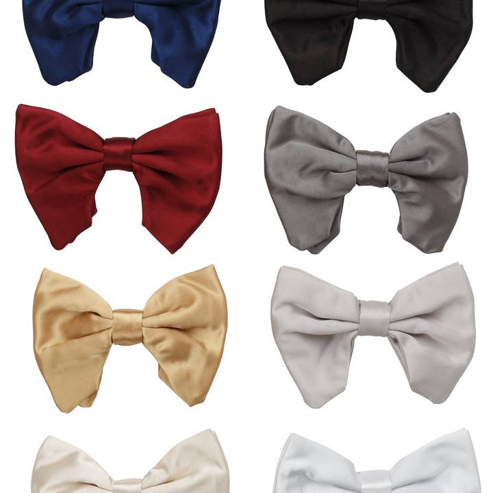 Project 6 NY Kids - Wholesale Hair Bow - Kids - Avant Garde Bowtie - Gold Satin